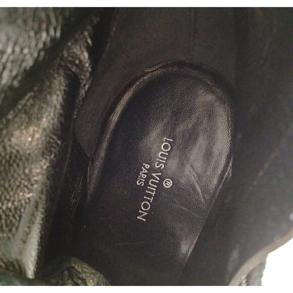 Louis Vuitton Black Suede Boots 37/7 - Picture 7 of 7